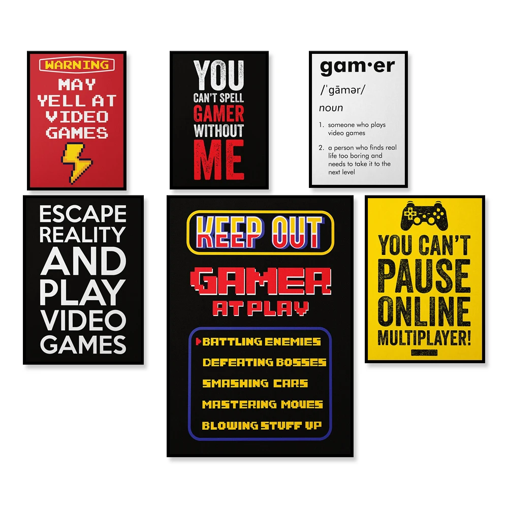 Retro Gaming Life - Perfect Day Poster Canvas Print, Video