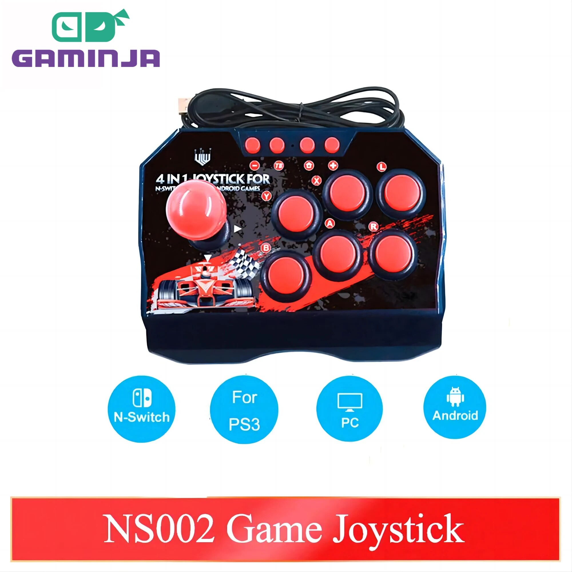 Retro Gaming With Raspberry Pi - GAMINJA NS002 4 En 1 Rétro