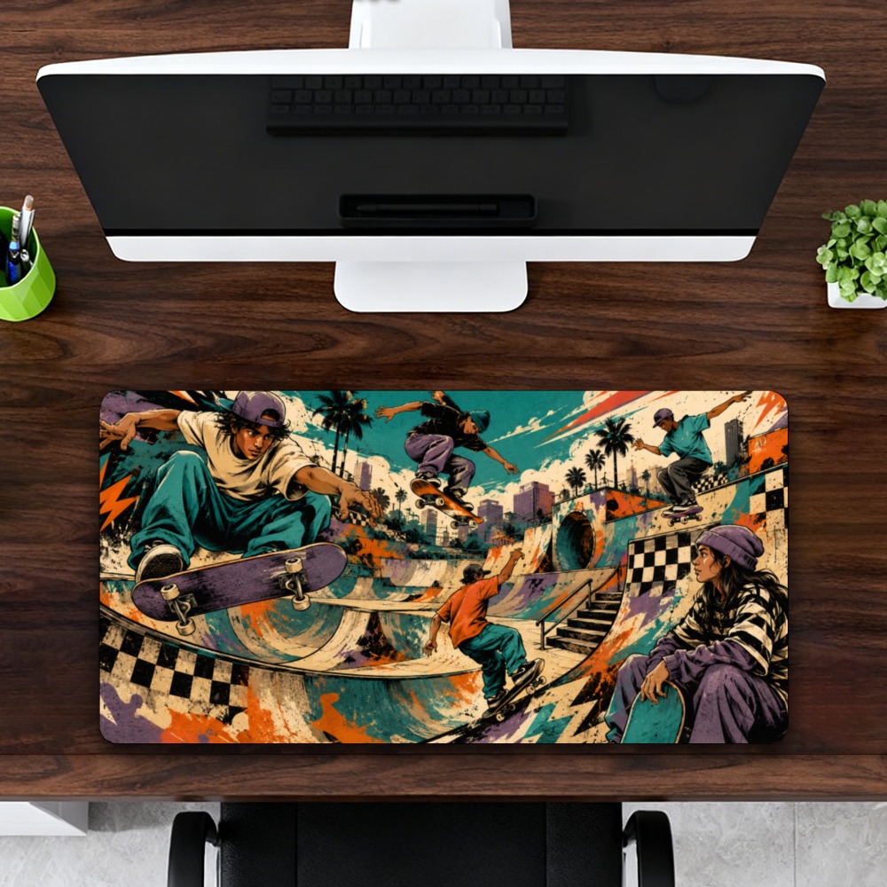 Retro Gaming Table - Tapis de table pour parc de