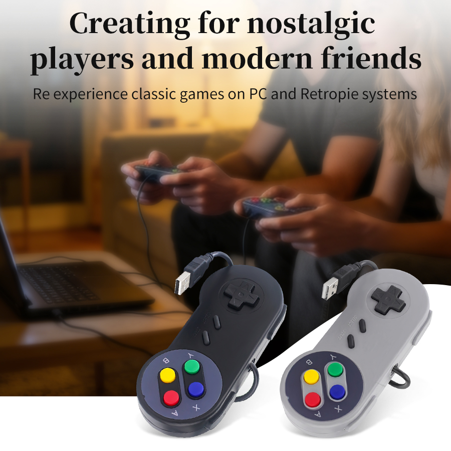 Retro Gaming Raspberry Pi - Manette de jeu rétro USB pour