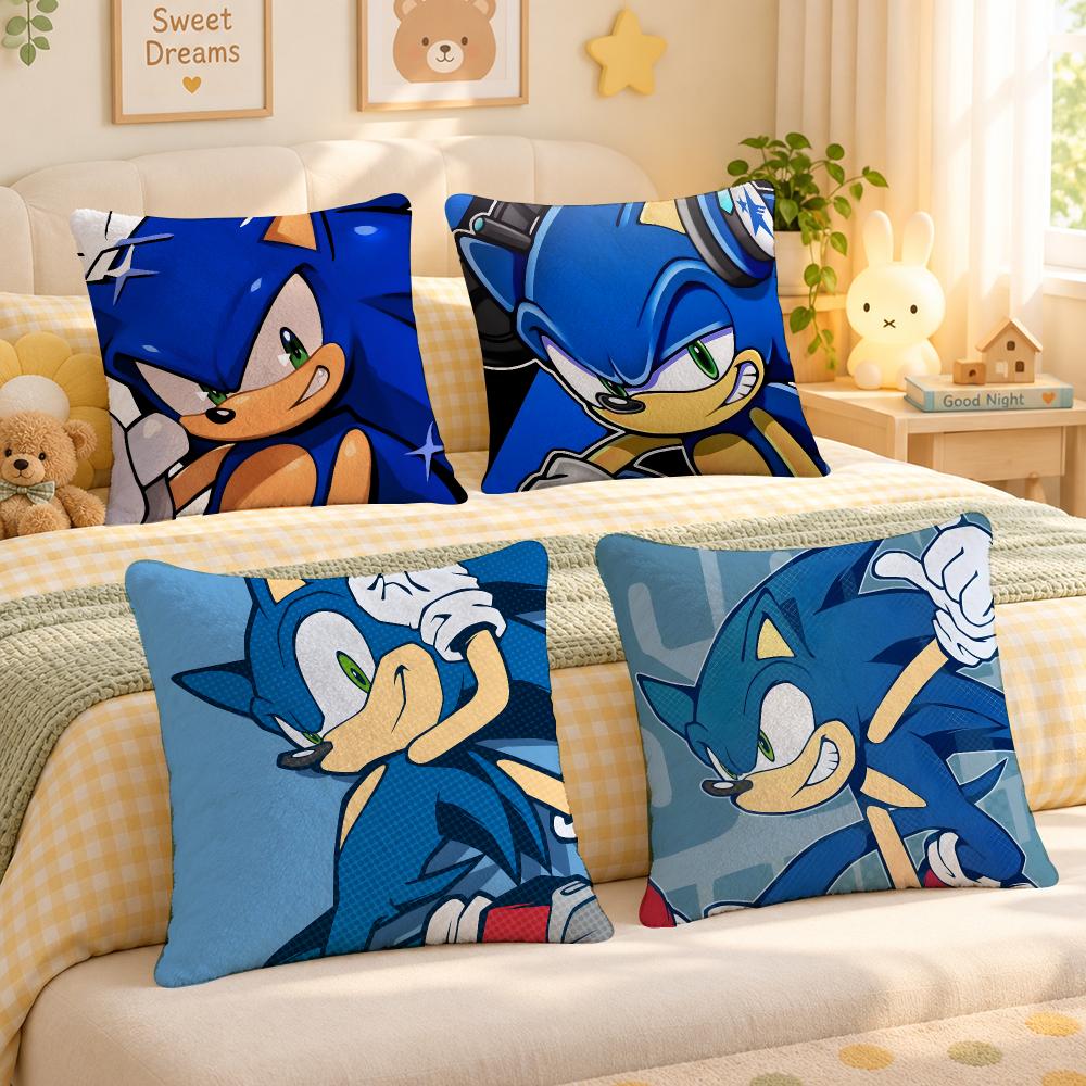 Retro Gaming Lounge - Housse de coussin personnalisée en peluche
