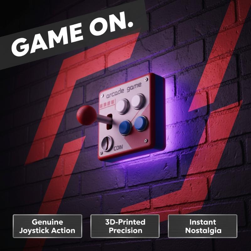 Retro Gaming Gadgets - Plaque de boutons de jeu d'arcade
