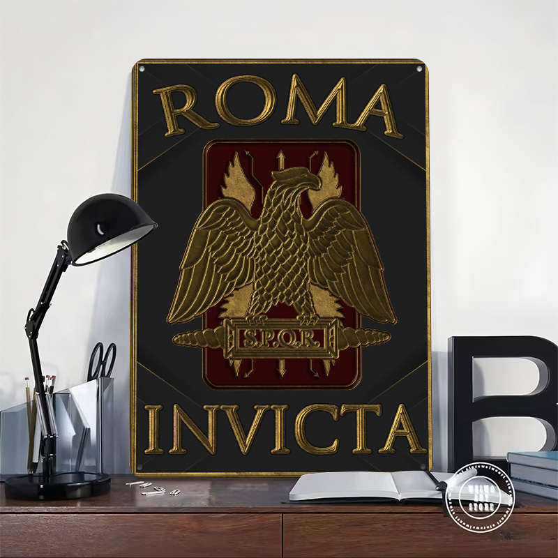 Plaque en étain SPQR Roma Invi - Retro Gaming Empire avis et prix