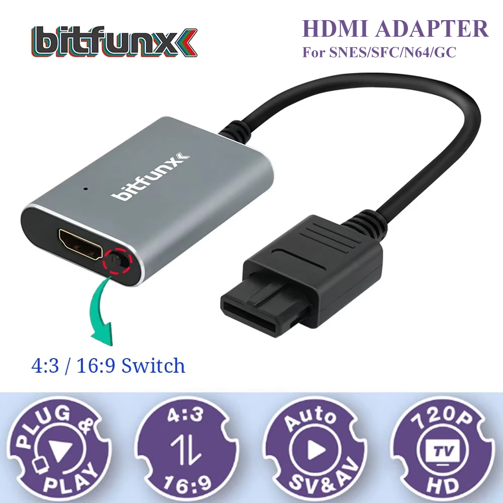Bitfunx – adaptateur vidéo 720 - Retro Gaming Device avis et prix