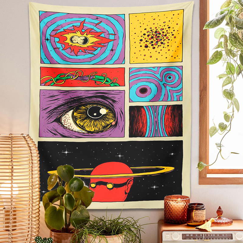 VIKAMA Tapisserie murale d'art - Retro Gaming Gadgets avis et prix