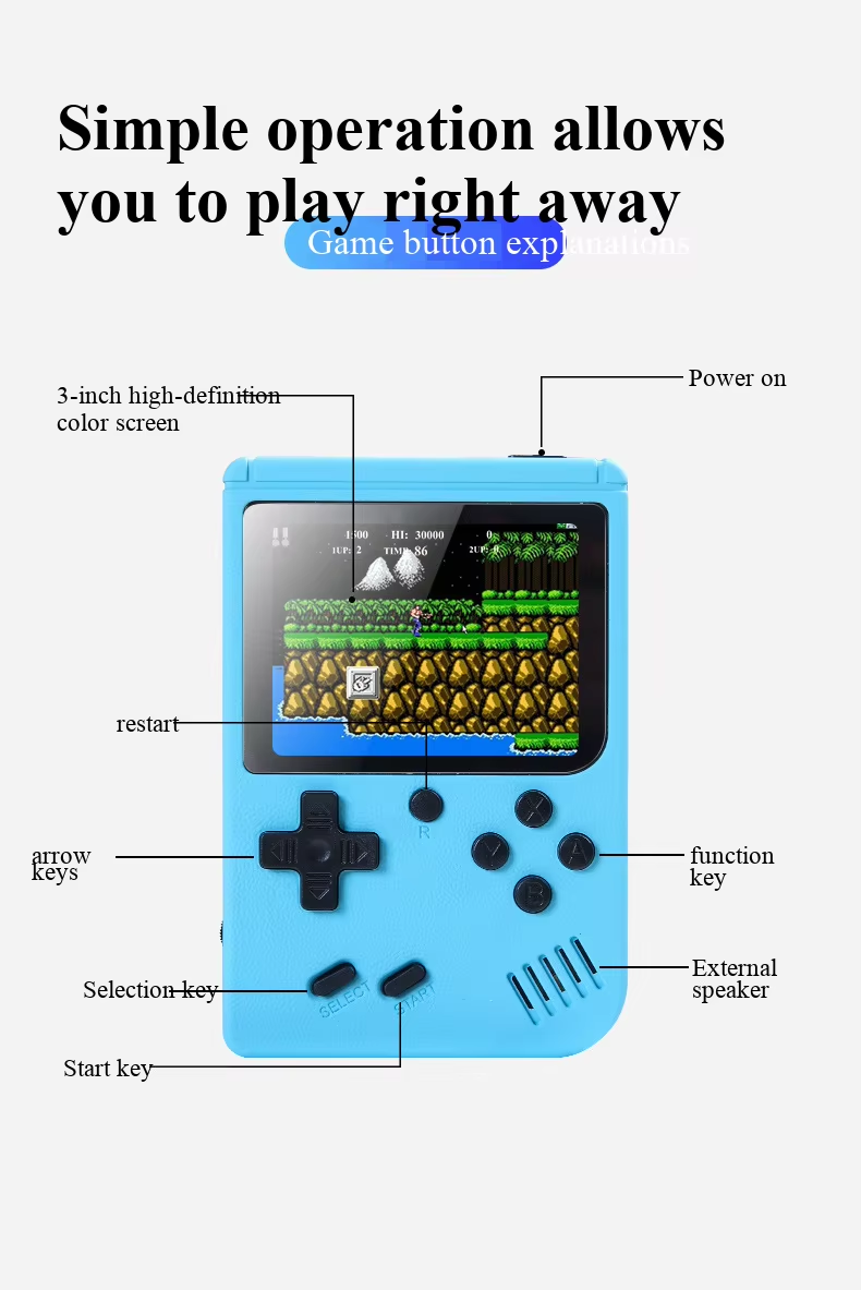 Console de jeux portable rétro - Retro Gaming Gadgets avis et prix