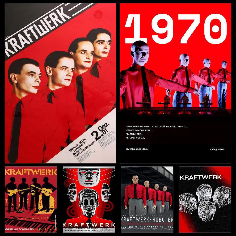 Affiche rétro Kraftwerk en PP  - Retro Gaming Life avis et prix