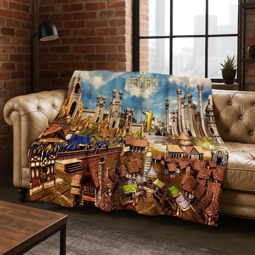 Couverture en flanelle d'art d - Retro Gaming Lounge avis et prix