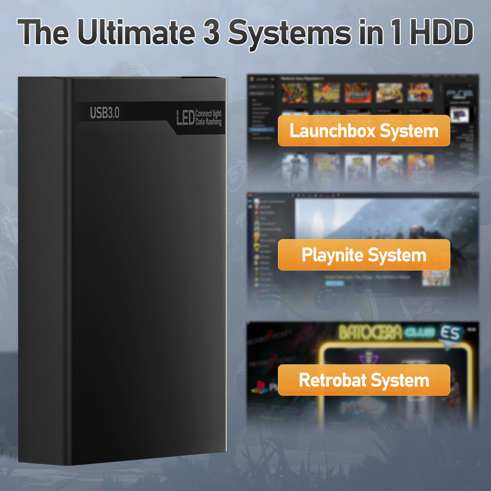 Console de jeu vidéo HDD rétro - Retro Gaming Hard Drive avis et prix