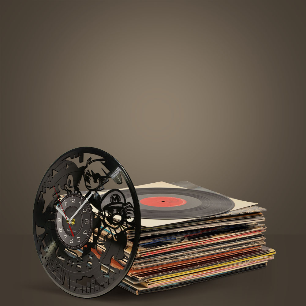 Horloge murale en vinyle inspi - Retro Gaming Gadgets avis et prix