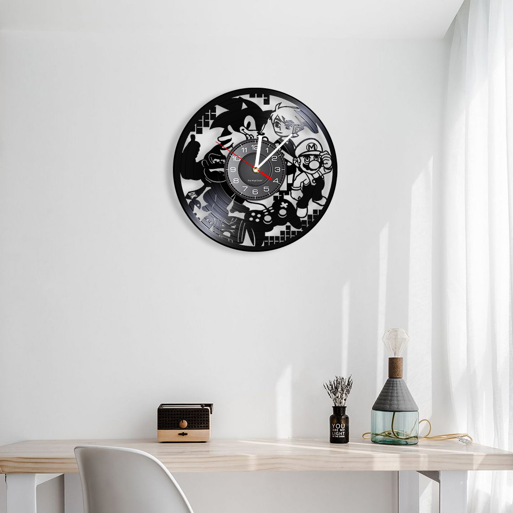 Horloge murale en vinyle inspi - Retro Gaming Gadgets avis et prix