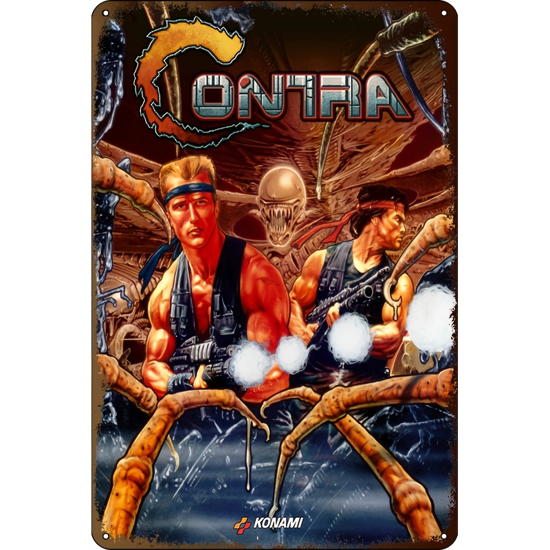 Konami Contra Metal Wall Art - - Retro Gaming Gadgets avis et prix